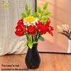 Non-Toxic Moc Flower Model Building Block Set Diy Eternal Bouquet Bricks Kit Toy For Children Home Desk Decoration Xmas Gift