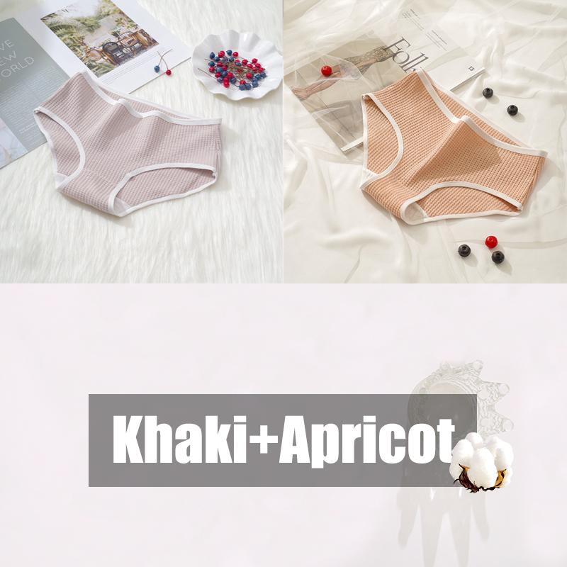 

2 шт./компл. женские хлопковые вафельные сетчатые трусики модные однотонные трусы с низкой талией женское нижнее белье в корейском стиле мягкое дышащее нижнее белье XL&2pcs