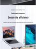 Adjustable Rotating Laptop Stand with Cooling Feature and Height Adjustment for Desktop or Office Use