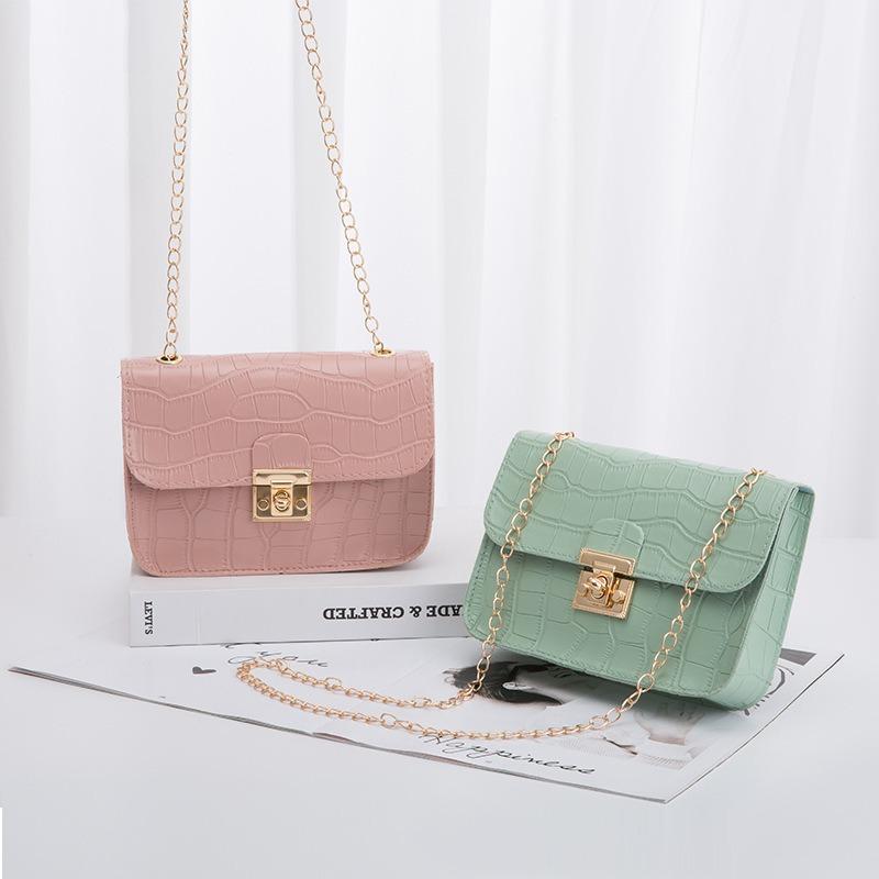 Fashion and elegance single shoulder women's bag bag versatile crocodile pattern crossbody makeup small square bag