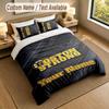 Bedding Set 1 Duvet Cover 2 Pillowcases Boston Bruins Print Soft Bed Linen Bedroom Decor