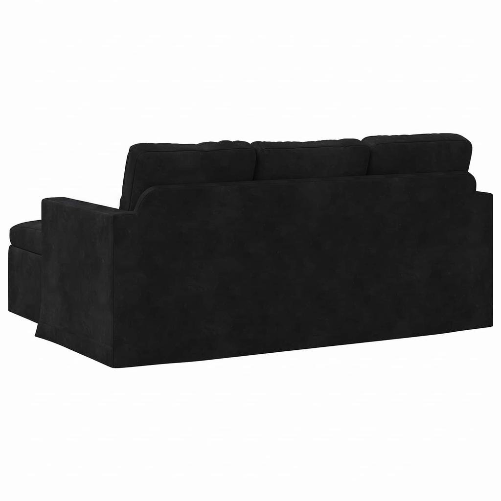 Sofa Black 178 x 134 x 80 cm Velvet