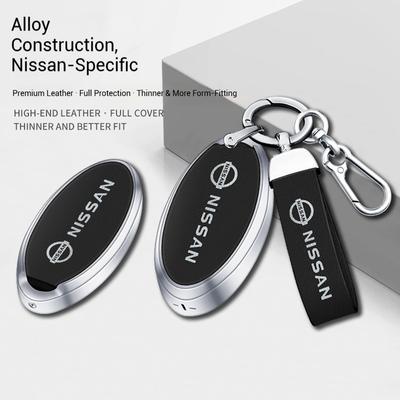 Car Zinc Alloy Key Case Key Bag Car Metal Key Shell For X-Trail Qashqai Sentra Serena Tiida Teana Juke Leaf Micra Almera