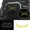 For Jetour Traveler T2 2024 2025 Car Spare Tire Cover Wheel Hub External Stickers Decorate Car Body Products Accessories