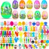 Easter Bunny Opens Its Mouth, Twists Eggs, Releases Stress, Squeezes Eggs, Party, Lottery, Eggshells