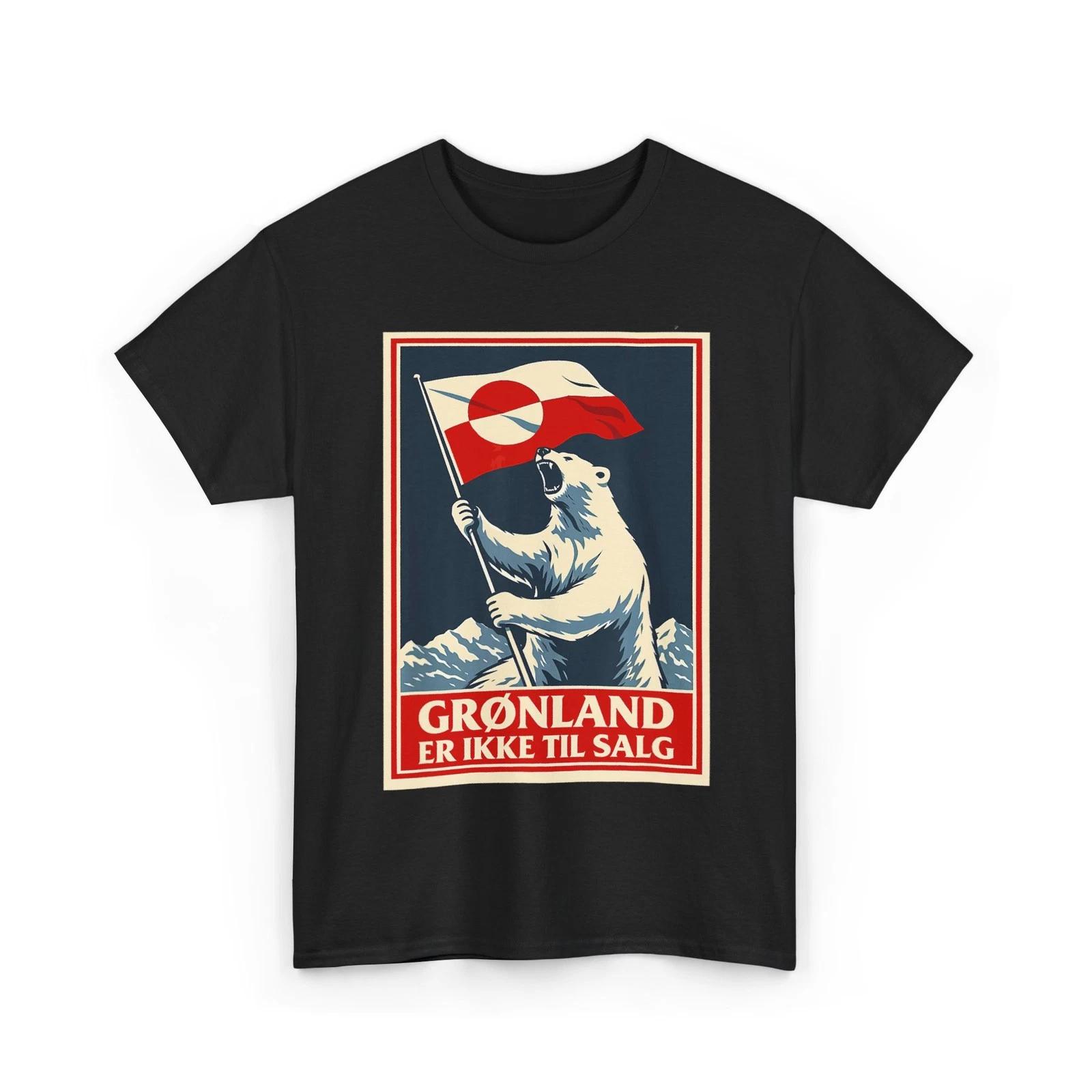 Greenland Polar Bear Protest, Greenland is Not for Sale T-Shirt XL