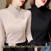 Women's Half-High Collar Fleece Base Layer Shirt – Versatile Long Sleeve T-shirt for Autumn/Winter.