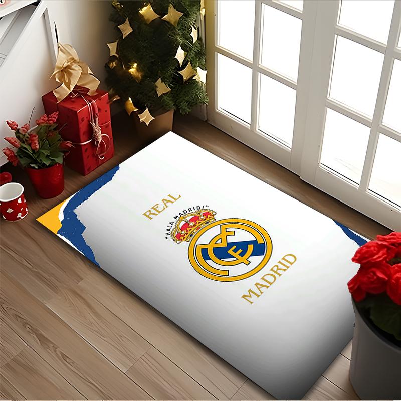 Real Madrid Carpet, Non-slip Office Chair Rug, Digital Print Home Area Rug, Unique Festival Decorations