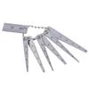 7Piece Stainless Steel Tapered Ruler Set Pocket Sized Gaps Gauge for Engineering Precise Measurement and DIYer Projects