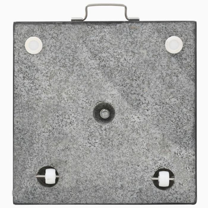 Socle de parasol - vidaXL - 45065 - Granit 28,5 kg - Carré Noir - Dimensions 45x45x5 cm