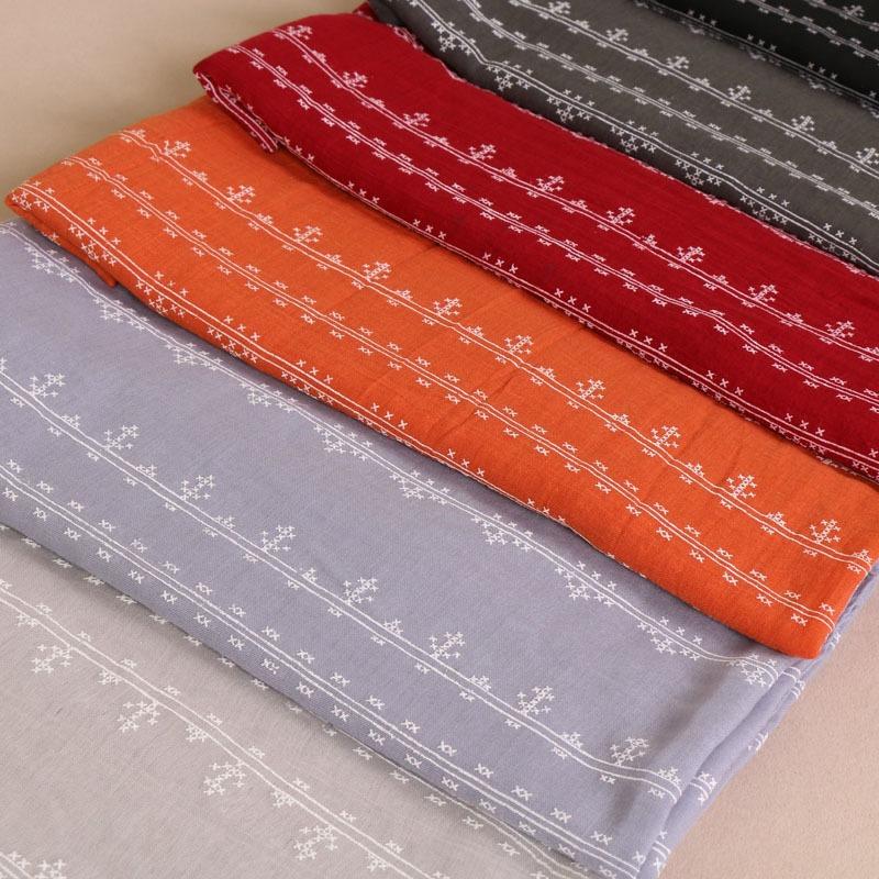 Cotton foam printed women's long scarf, monochrome cotton yarn popular scarf shawl