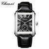 Fashion Business Watches For Men Calendar Display Quartz Watches Waterproof Leather Band Men's Wristwatch