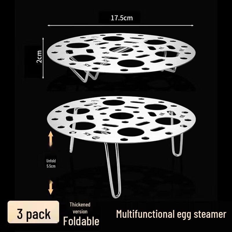 Qiwei Foldable Stainless Steel Steaming Rack