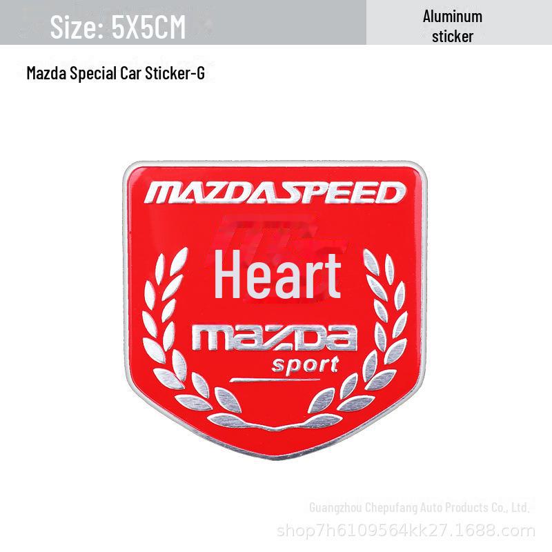 

Персонализируйте свой Mazda с помощью металлических наклеек с логотипом автомобиля Ruiyi для стильного внешнего вида.