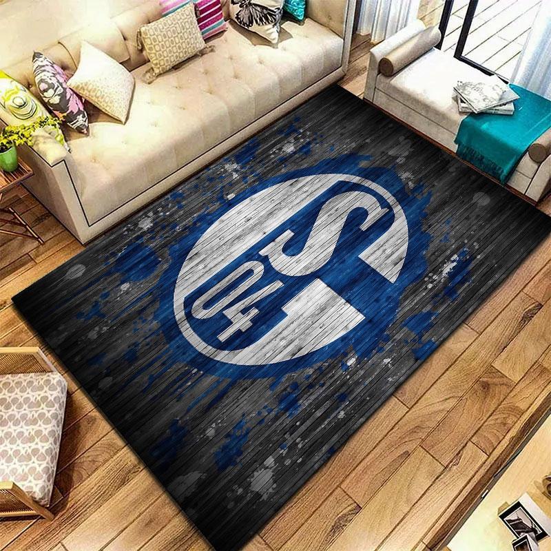 FC Schalke 04 Carpet Rug for Living Room Bedroom Home Sofa Decoration,Kids play Non-slip Floor Mat