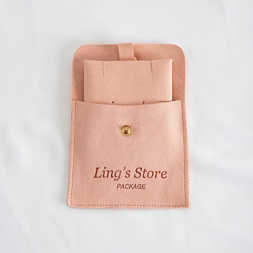 20/50/100Sets Custom Logo 8x8cm Jewelry Microfiber Snap Bag Insert 6x6cm Paper Cards for Earring Stud Necklace Storage Organizer