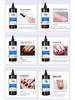 Gel Nail Polish Kit: Long-Lasting Base, Reinforcement, Tempered Top Coat, and Extension Building Gel for Salons.