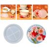 DIY Coaster Plate Molds Round Small Tea-Cup Mat Silicone Molds Epoxy Resin Molds