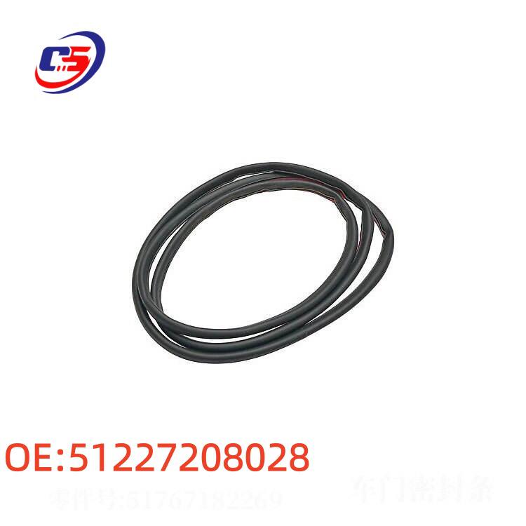 Compatible BMW Car Door Seal Strip - Part Numbers: 51227208028, 51337258329, 51337289609.