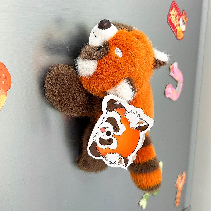 Adorable Panda Snap Bracelet & Magnet Plush Doll Gift for Kids