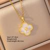 [Titanium Steel] Necklace Women's Copper Micro-inlaid Electroplating Advanced Sense Delicate Clavicle Chain Jewelry