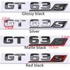 S-Abzeichen Buchstabe Emblem Styling 3D ABS Heckklappen-Aufkleber Silber Schwarz Rot Für GT GTS GT63S GT43 GT50 GT53 GT63