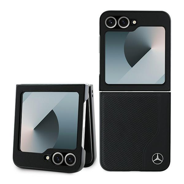 Mercedes Mehmzf623Rbgvk Z Flip6 F741 Czarny/Black Leather Wood Imitation Magsafe