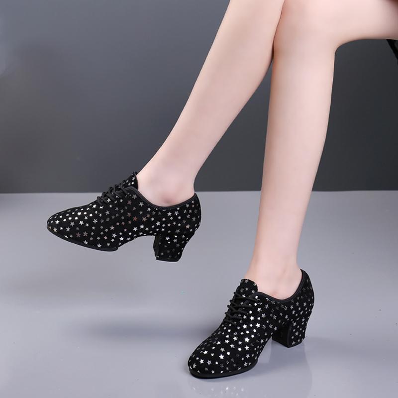 Square Dance Party Teacher Shoes Professional Dance Sports Ladies Shoes Tango Dancing Shoes