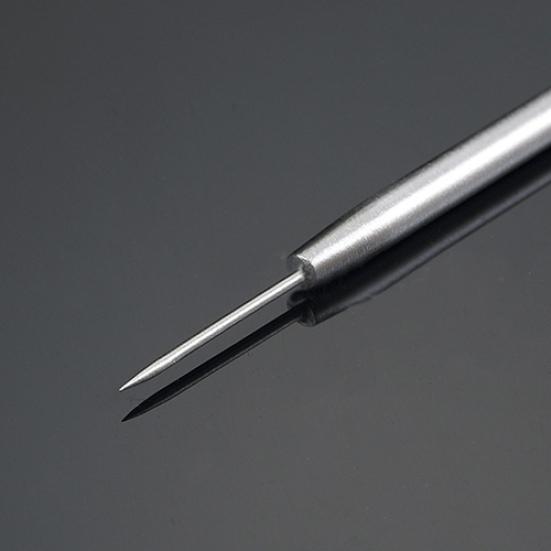 Non-Slip Stainless Steel Pimple Popper Acne Blackhead Removal Needle Tool Silver