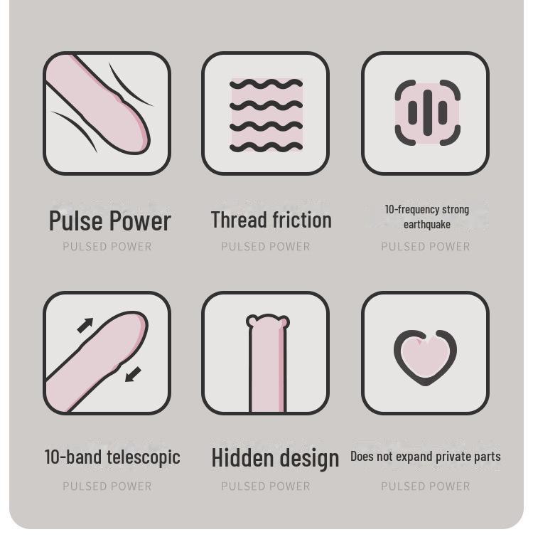 Mystery Ji Bear Pudding Pink Vibrating Adult Pleasure Device - Telescopic Masturbation Toy (50/Box)