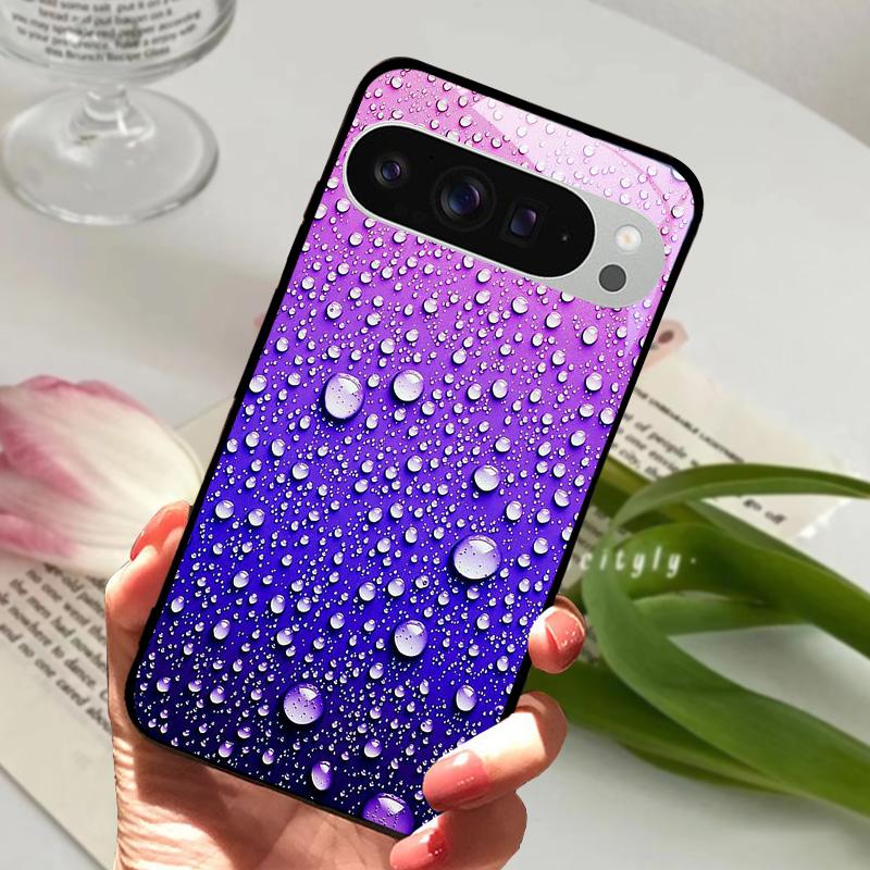 For Google Pixel 9 Pro XL Case Pixel9 Cute Animal Tempered Glass Phone Cover For GOOGLE PIXEL 9A Glass Protective Fundas Cases