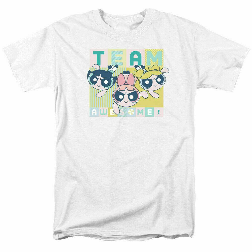 

26 Powerpuff Girls Awesome Block T Shirt Mens Licensed Cartoon Merchandise White Unisex T-Shirt M