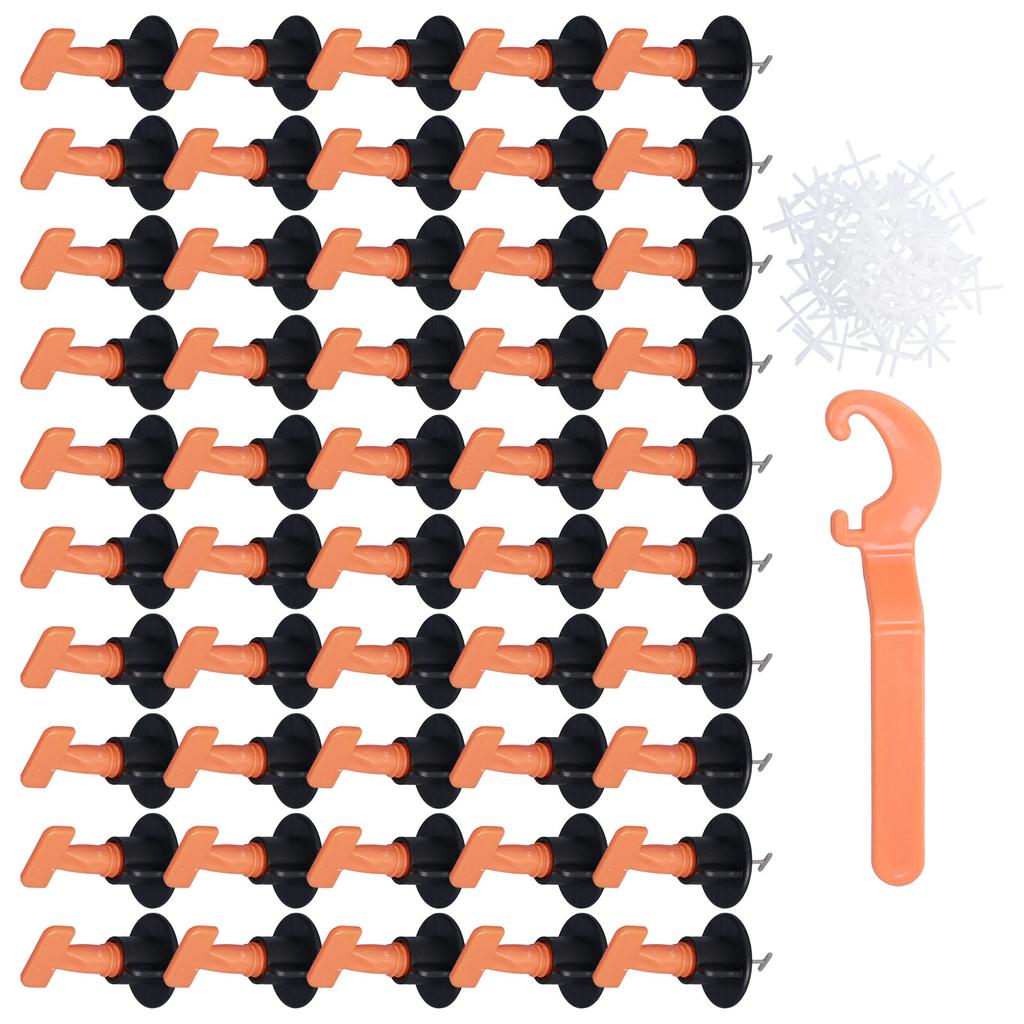 151PCS Tile Leveler Spacer Floor Tile Leveling System Reusable Wall Leveling System with Wrench