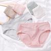 Women's Maternity Low Waist Ribbed Cotton Support Belly Plus Size V-Shape Triangle Short Panties