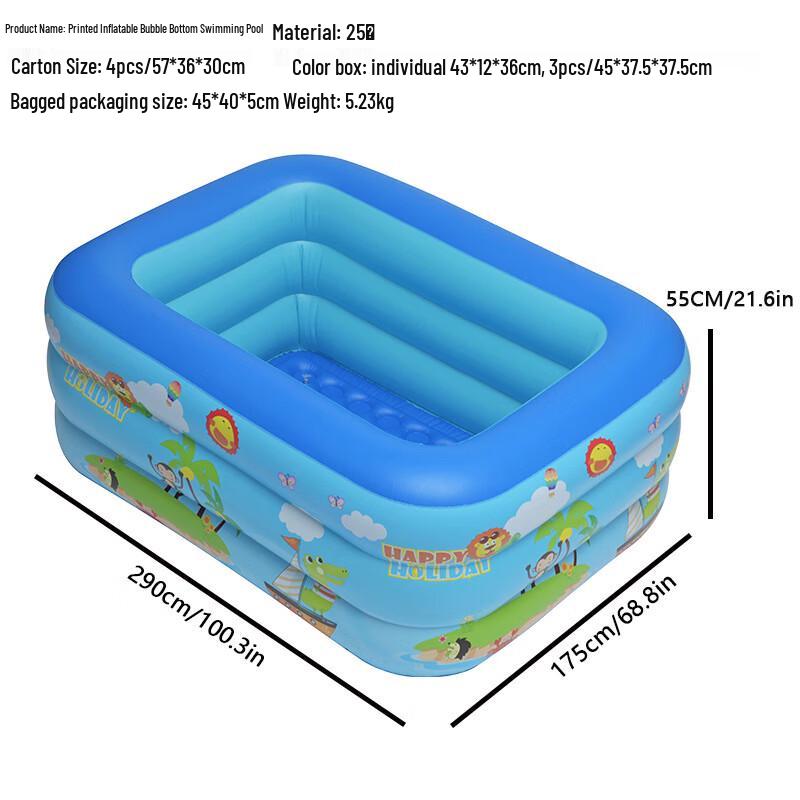 Huahengzhen PVC Inflatable Kids Swimming Pool