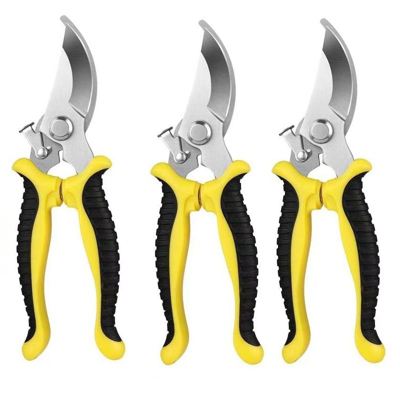 3.0 Stainless steel pruning and cutting fruit tree thick branch scissors Household gardening scissors for cutting garden branche