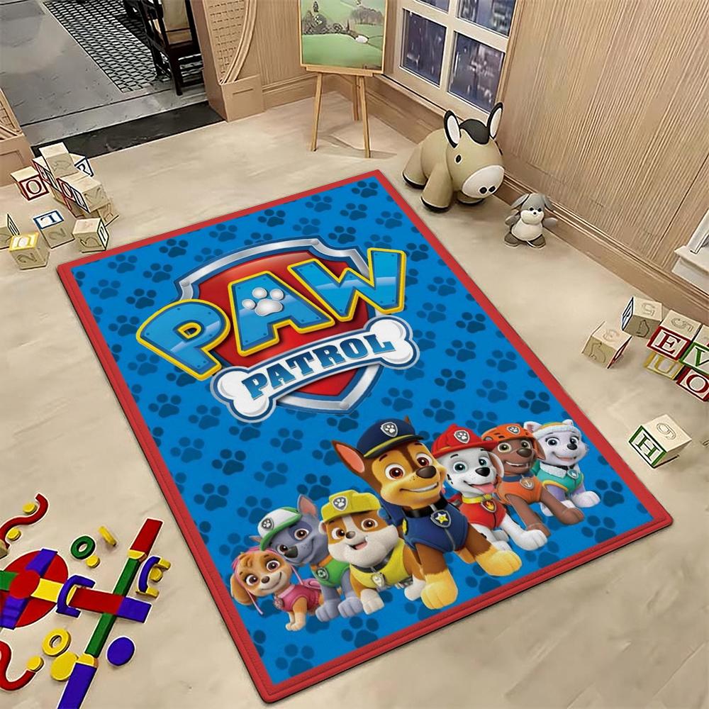 Paw Patrol Rescue Team Theme Rug Nonslip Durable Carpet For Gaming Room Play Area Home Party Decor Halloween Gift