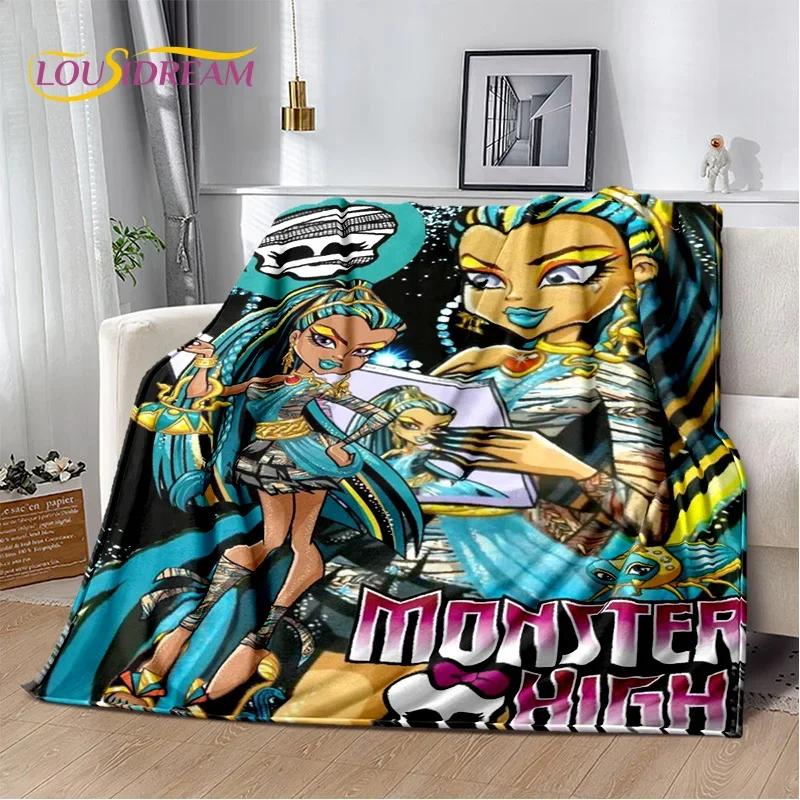 Cartoon Monster High Draculaura Wampir Miękkie Koce, Utrzymuj Ciepły Koc Wygodny Na Piknik Łóżka Sofa Dom Sypialnia Dzieci