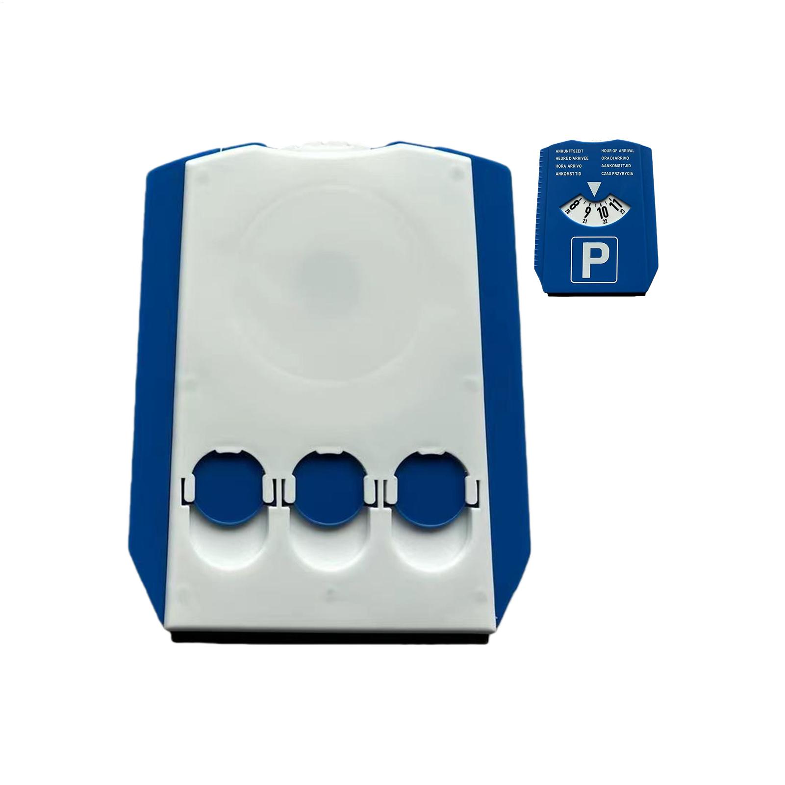 Цифровой парковочный диск с поддержкой 8 языков, счетчик, 24-часовой дисплей времени, парковочный диск с скребком для льда, измеритель глубины протектора шин CHINA