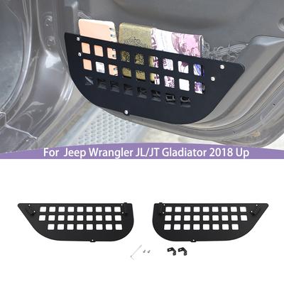 Mesh-Tasche für die Hintertür, Aufbewahrungsbox, Organizer-Container für Jeep Wrangler JL für JT Gladiator 2018 bis, Metall-Innenausstattung