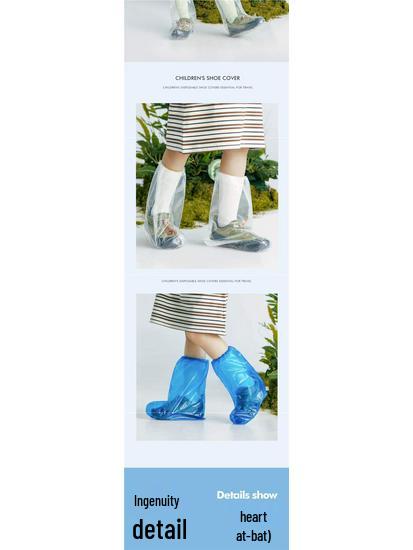 Children's Waterproof Non-Slip Disposable Rain Shoe Covers and Sandproof Outdoor Boots