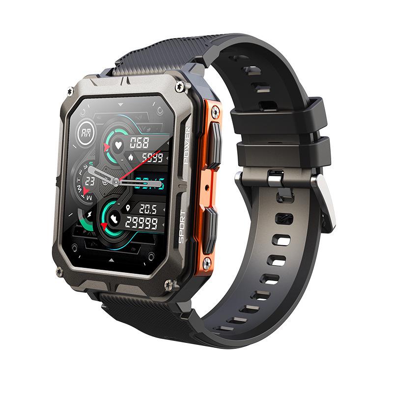 C20PRO 1.83'' Smartwatch: Outdoor Sport, Call, Heart Rate & Blood Oxygen Detection, Three-Proof Protection