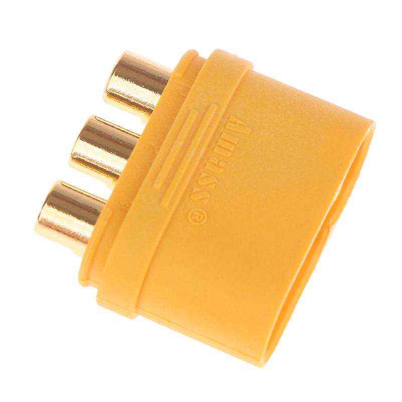 1 Pair Amass Mr60 Plug 3.5Mm 3 Core Connector T Plug Interface Connector Sheathed With Protector Cover For Rc Model