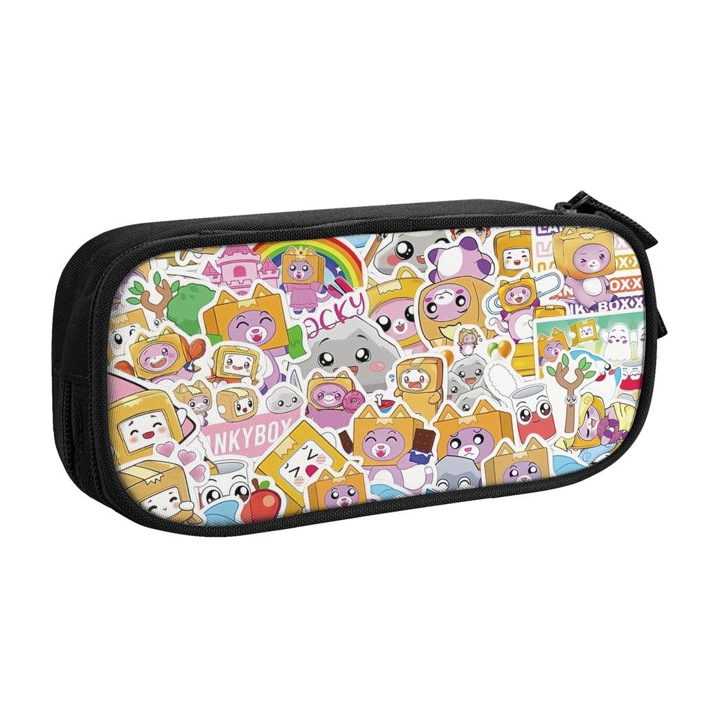 Cute Game Lanky Box Fashion Anime Cartoon Pencil Cases for Girls Boys Large Capacity Pen Bag Box School Accessories