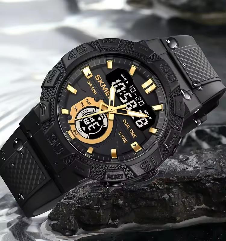 SKMEI 1881 Men's Black Resin Material Hot Sell Watches Digital Movt Multi-function Outdoor Sport Luxury Business Watch