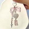 Y2K Bear Wing Headphone Charm Pendant Hanging Decoration for Keys Bag Purse