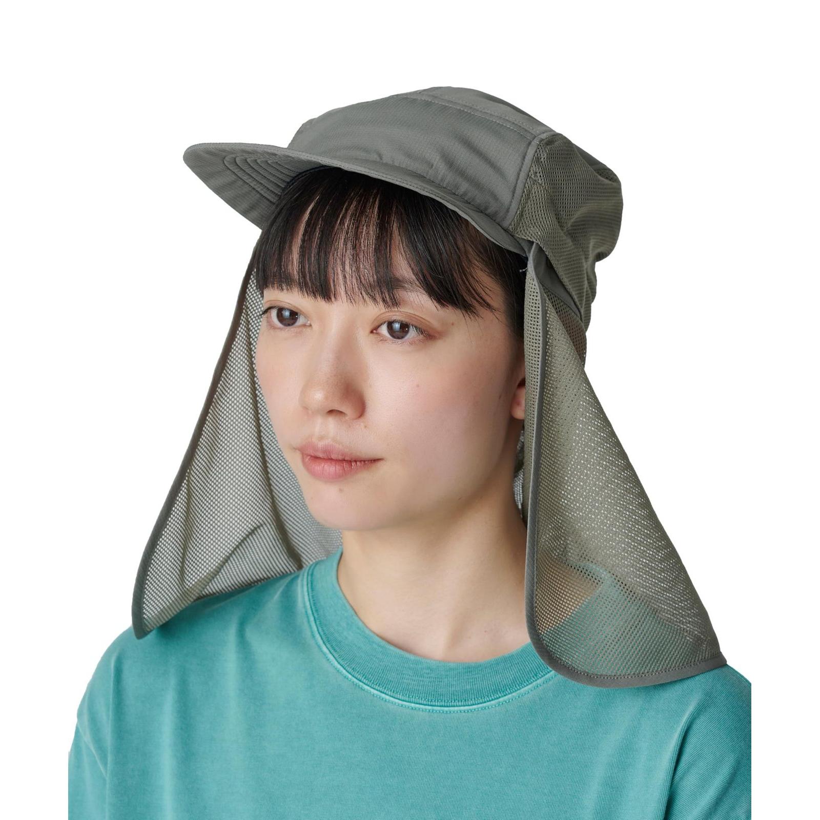 Used New [Snow Peak] Cap Insect Shield Mesh Cap size 2 OLIVE AC-25SU003 Camping Outdoor Festival