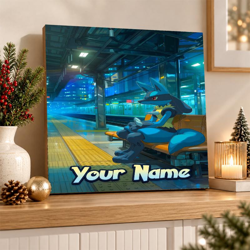 Greninja Custom Name Diamond Painting Personalized 5D Full Drill DIY Diamond Art Home Decor