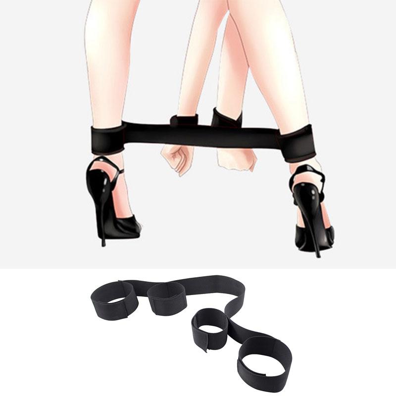 Gry dla dorosłych Erotyczne zabawki erotyczne dla kobiet Par Niewolnica Obroża na szyję Nadgarstek Nylonowe SM Krępowanie Krępujące Obroża Fetysz Produkty erotyczne