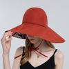 Women Cotton Wide Brim Sun Hats Metal Wired Edge Summer UV Protection UPF Boho Hat for Beach Hiking Garden Travel Chin Strap